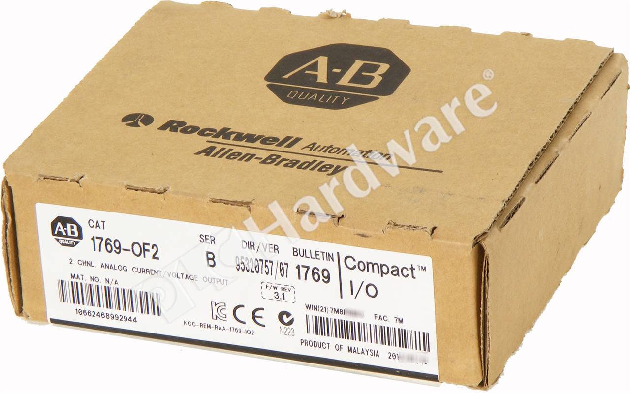 PLC Hardware - Allen Bradley 1769-OF2 Series B, New Factory Sealed