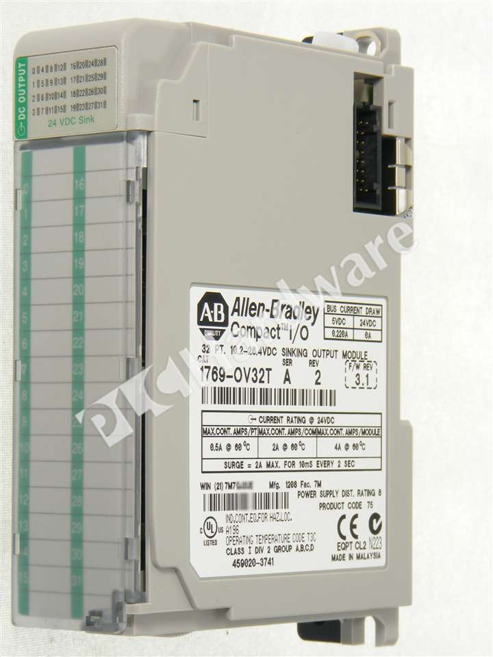 PLC Hardware - Allen Bradley 1769-OV32T Series A, Used in PLCH Packaging