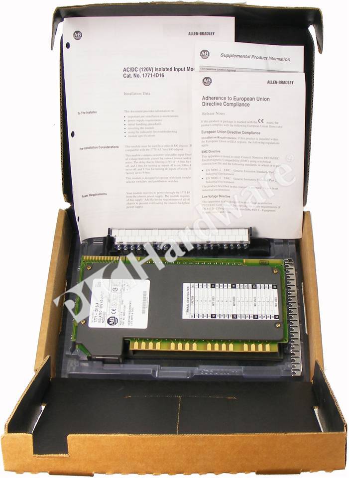 Allen-Bradley 1771-ID16 SER B REV A02 AC/DC入力モジュールPLC（113314）
