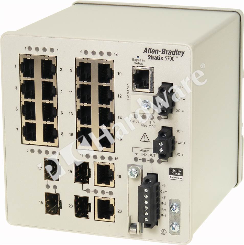 network of switch layer BMS20CL Hardware: 5700 Bradley Allen 1783 PLC Stratix