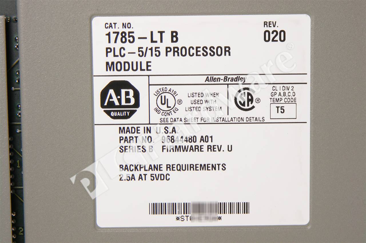 PLC Hardware - Allen Bradley 1785-LT Series B, Surplus Open Pre-owned