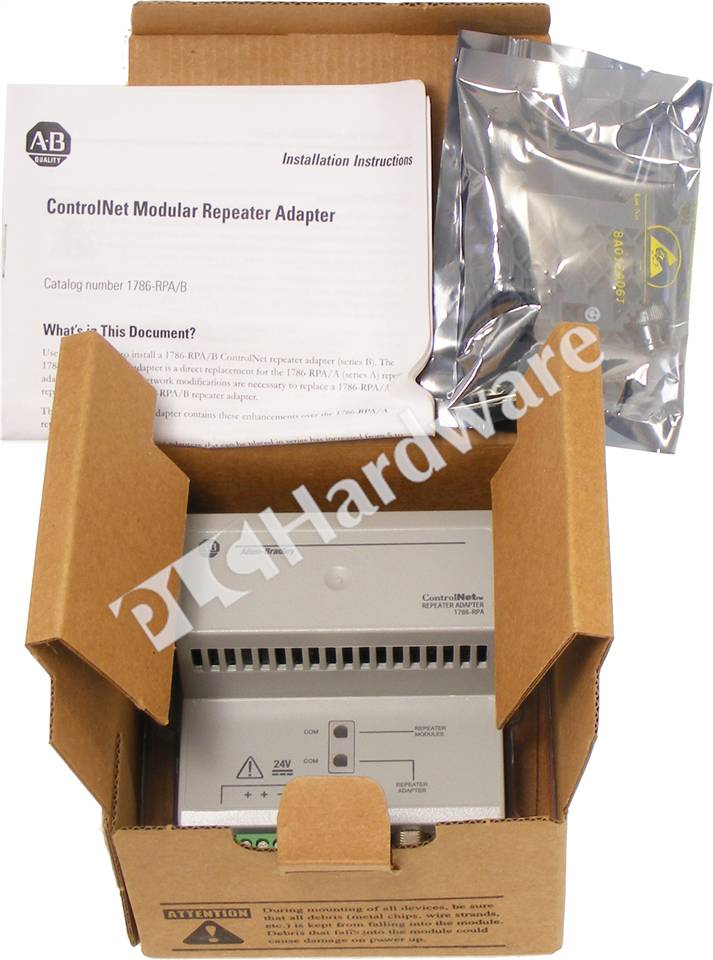 PLC Hardware: Allen-Bradley 1786-RPA ControlNet Repeater Adapter