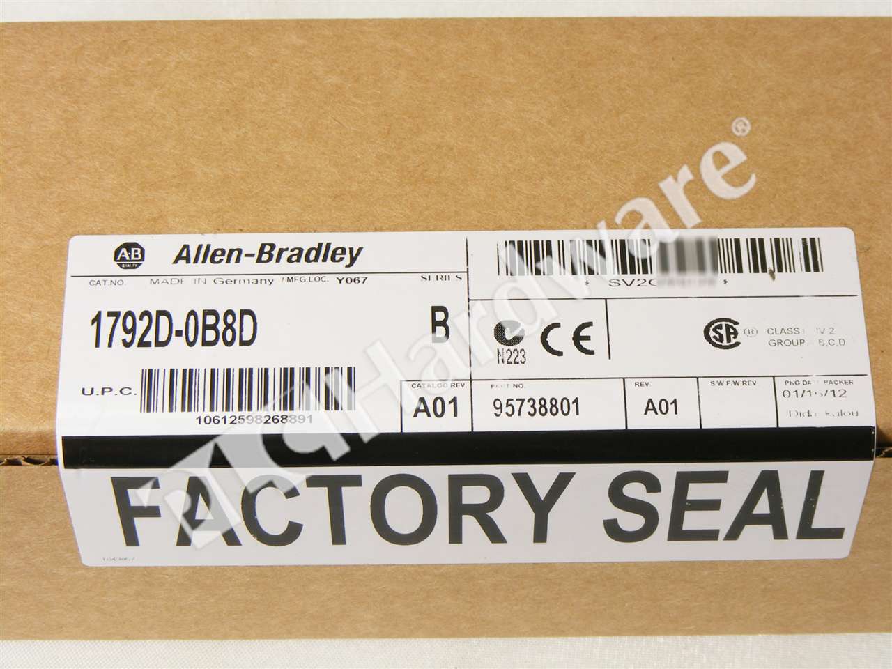 PLC Hardware: Allen-Bradley 1792D-0B8D ArmorBlock MaXum I/O Block 8-Out ...