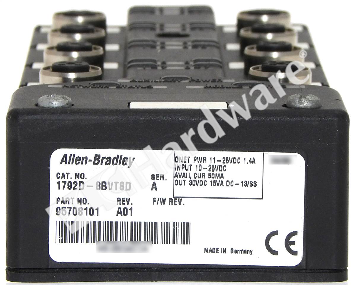 PLC Hardware - Allen Bradley 1792D-8BVT8D Series A, Used PLCH Packaging