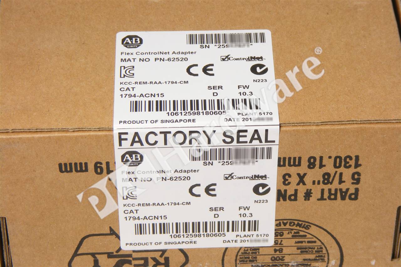 PLC Hardware - Allen Bradley 1794-ACN15 Series D, New Factory Sealed