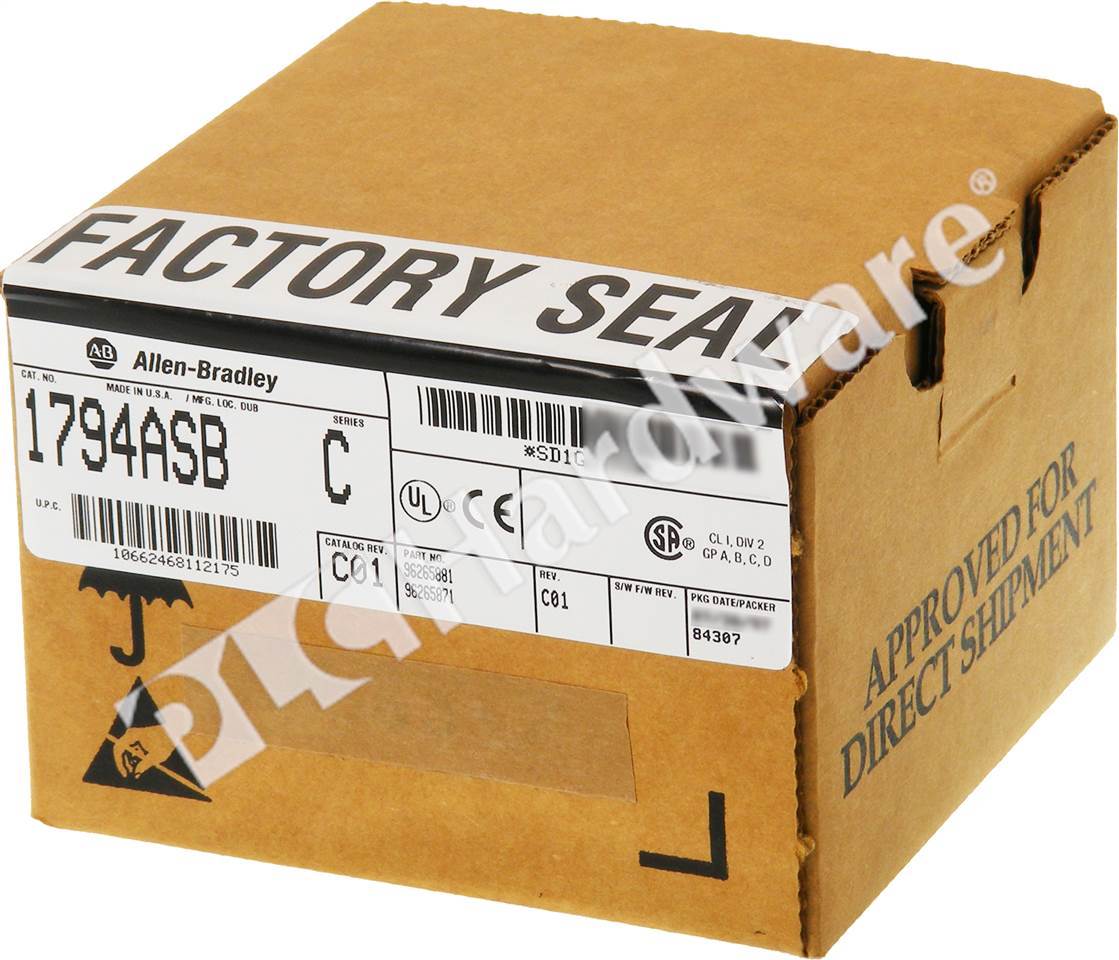 PLC Hardware - Allen Bradley 1794-ASB Series C, New Surplus Sealed