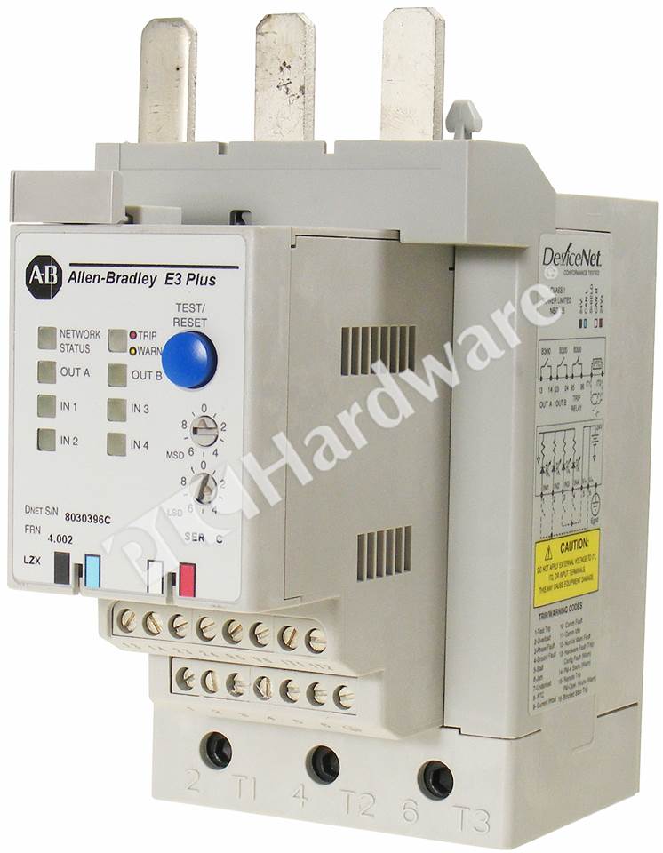 PLC Hardware: Allen-Bradley 193-EC2EE Solid State Overload Relay, 18-90A