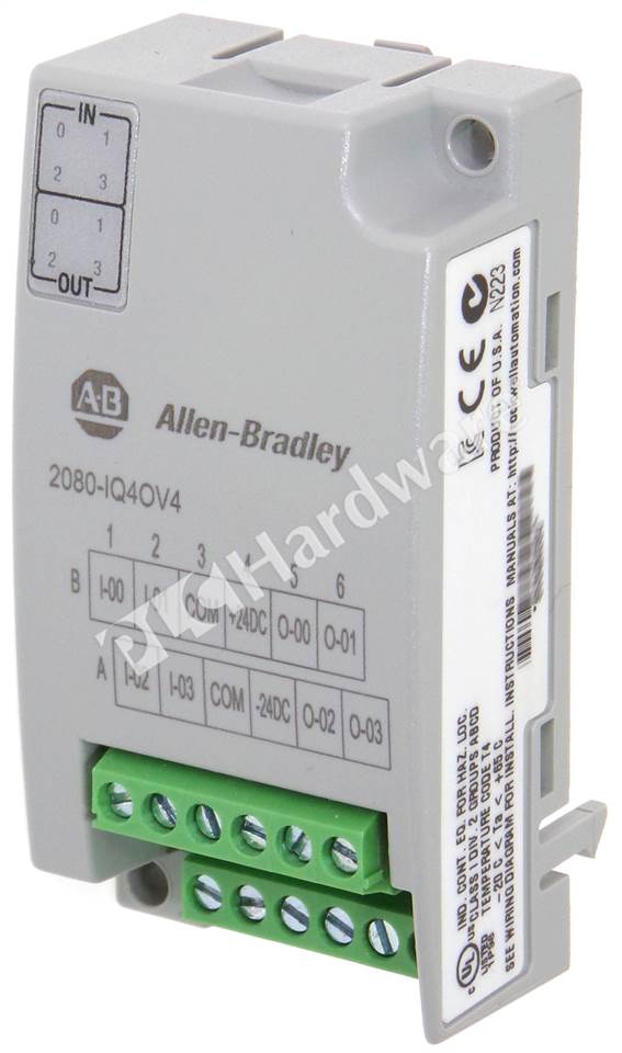 PLC Hardware: Allen-Bradley 2080-IQ4OV4 Micro 800 8-Ch Digital 12/24V ...