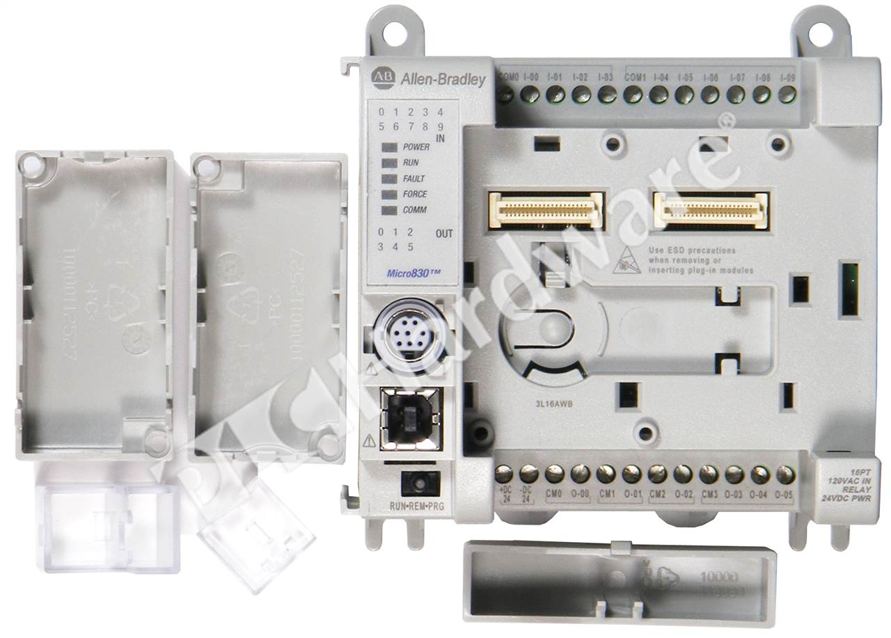 PLC Hardware: Allen-Bradley 2080-LC30-16AWB Micro830 Controller