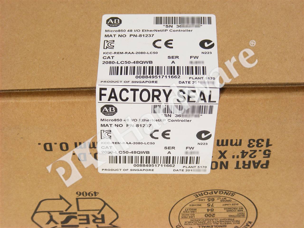 PLC Hardware - Allen Bradley 2080-LC50-48QWB Series A, Surplus Sealed ...