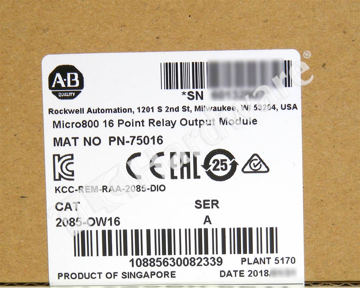 Plc Hardware - Allen Bradley 2085-ow16 Series A, Surplus Sealed Pre-owned