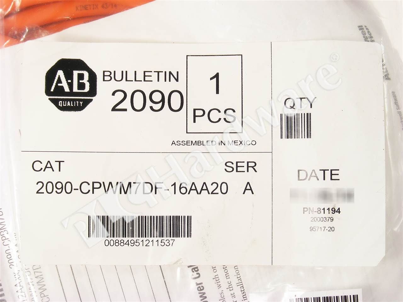 Plc Hardware Allen Bradley 2090 Cpwm7df 16aa20 Series A Surplus In Sealed Packaging 6517