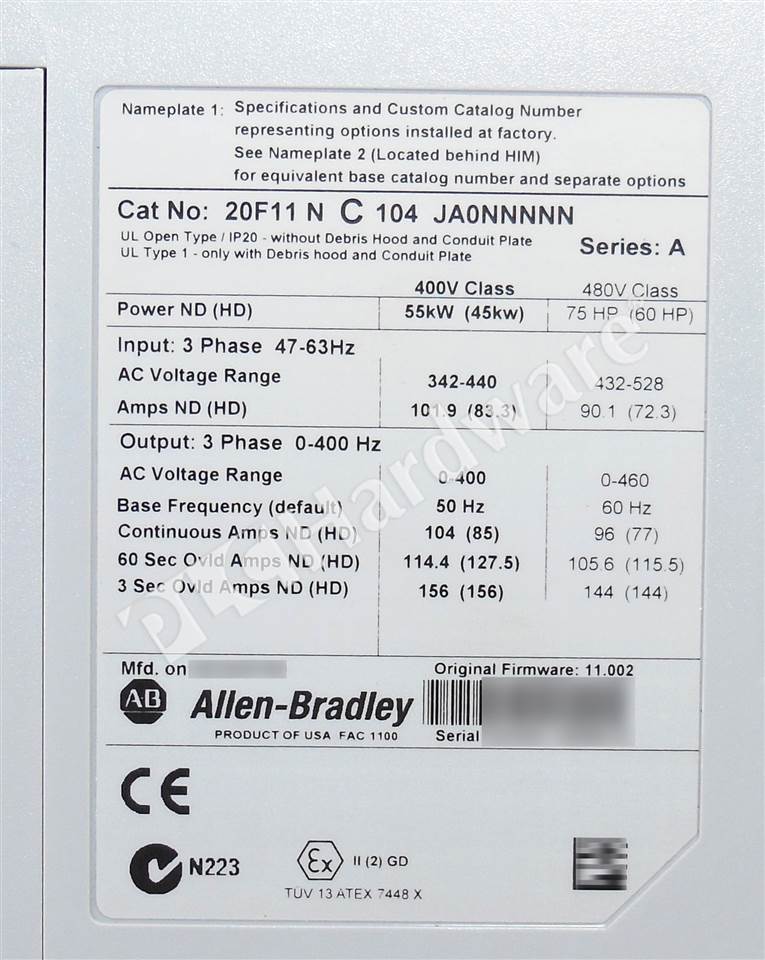 Plc Hardware Allen Bradley F Nc Ja Nnnnn Series A Used Plch