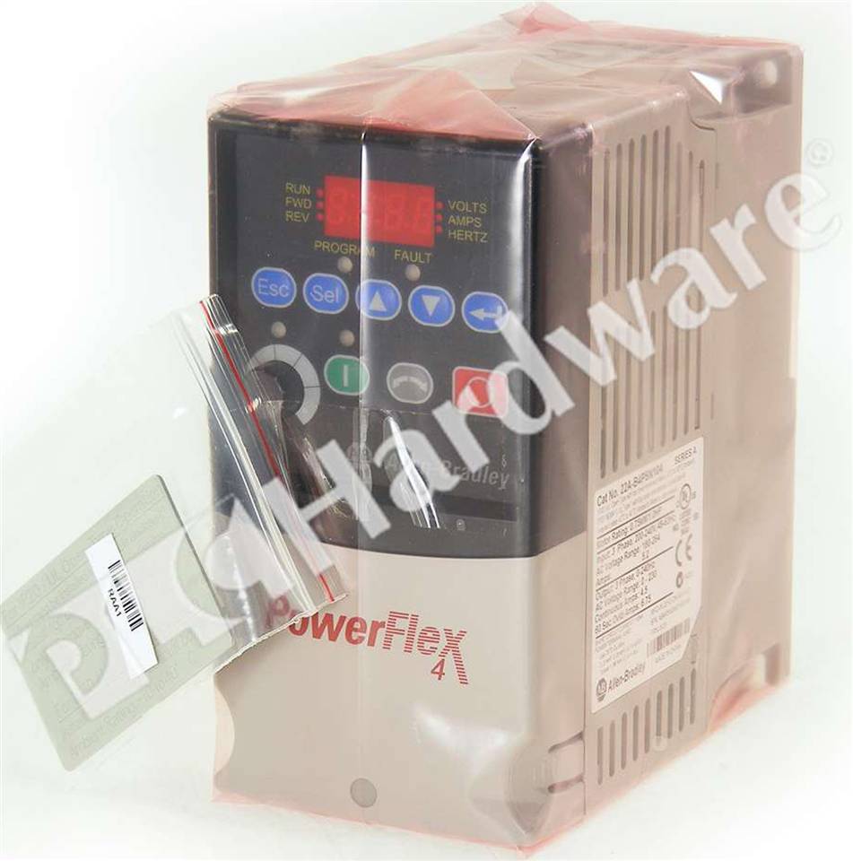 PLC Hardware: Allen-Bradley 22A-B4P5N104 PowerFlex 4 AC Drive 240V