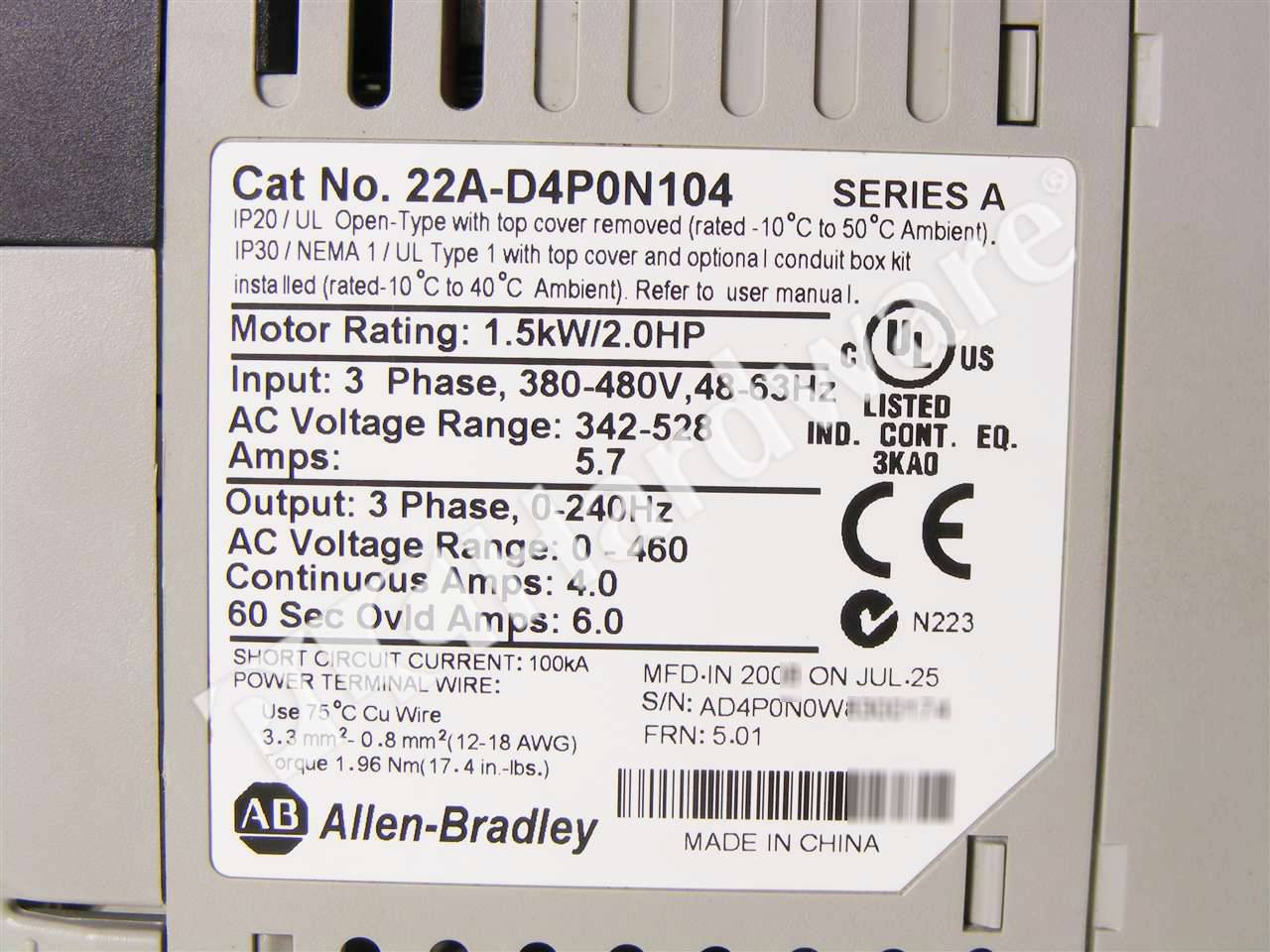 A 22 b 4. 22d-d4pon104. 22a-d4p0n104. Cat no 22a-d4pon104. 22a-d8p7n104 Series a.