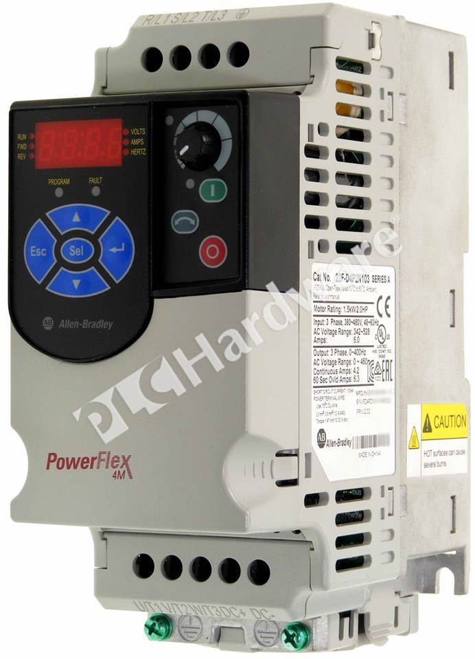 powerflex 4 size frame Bradley 22F PLC D4P2N103 Hardware: AC 4M PowerFlex Allen