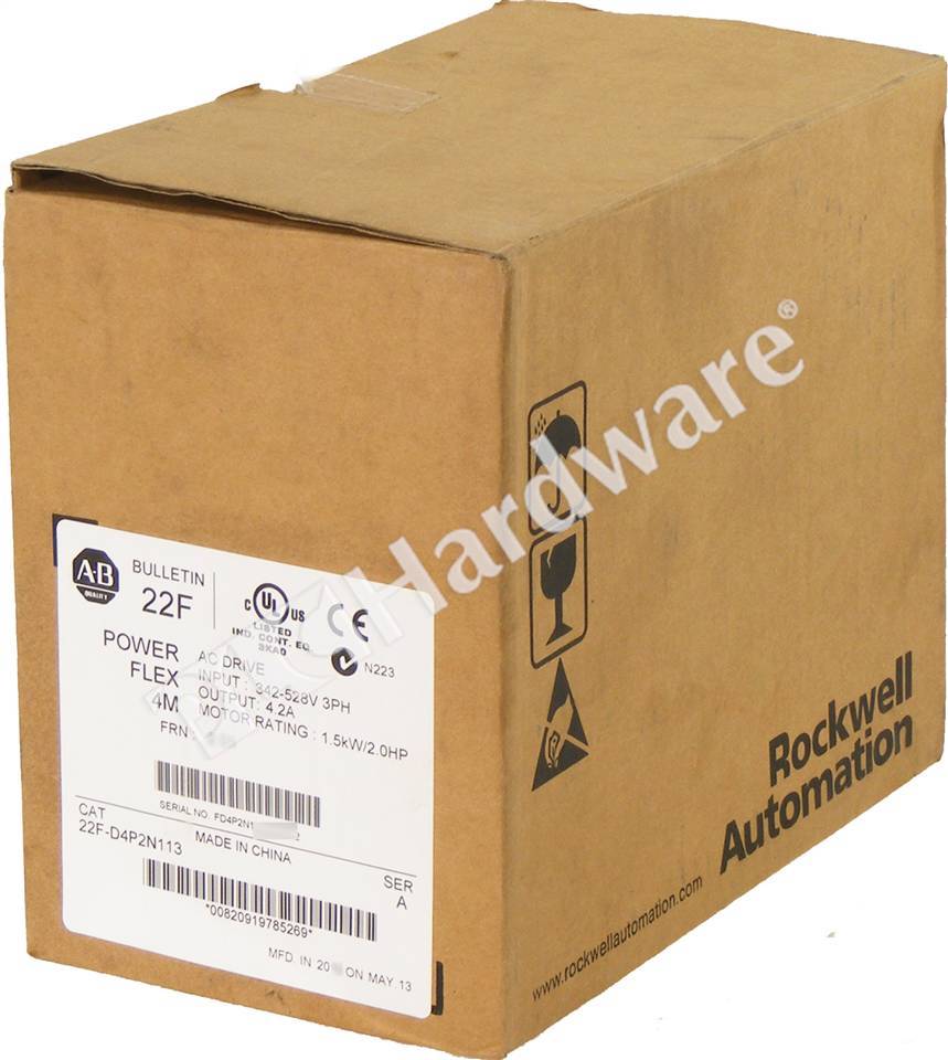 PLC Hardware - Allen Bradley 22F-D4P2N113, Surplus Sealed Pre-owned