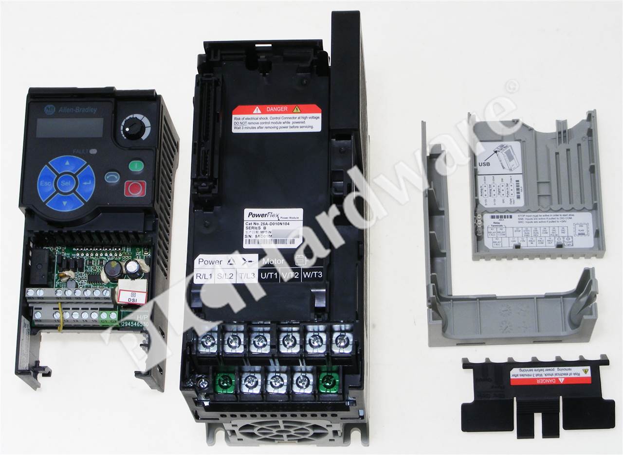 PLC Hardware - Allen Bradley 25A-D010N104 Series B, Used in PLCH Packaging