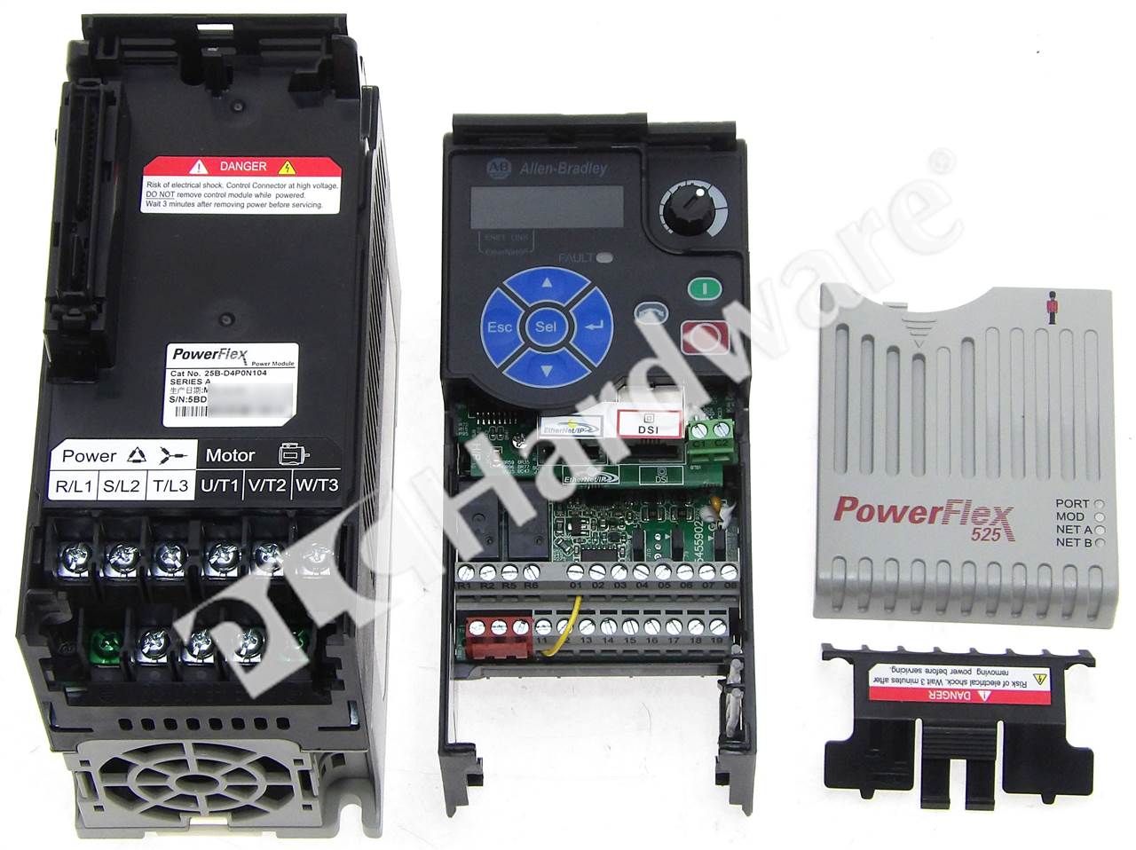 PLC Hardware: Allen-Bradley 25B-D4P0N104 PowerFlex 525 AC Drive 480V/1 ...