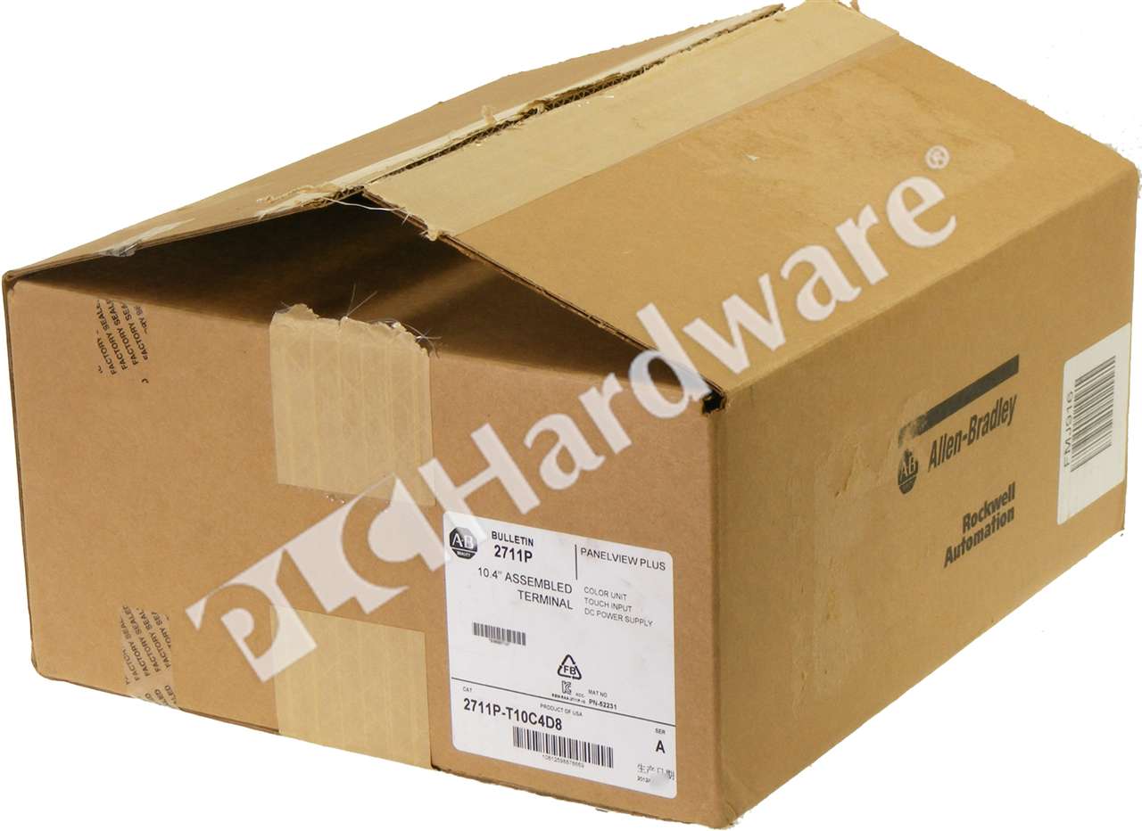 PLC Hardware - Allen Bradley 2711P-T10C4D8 Series A, New Factory Open