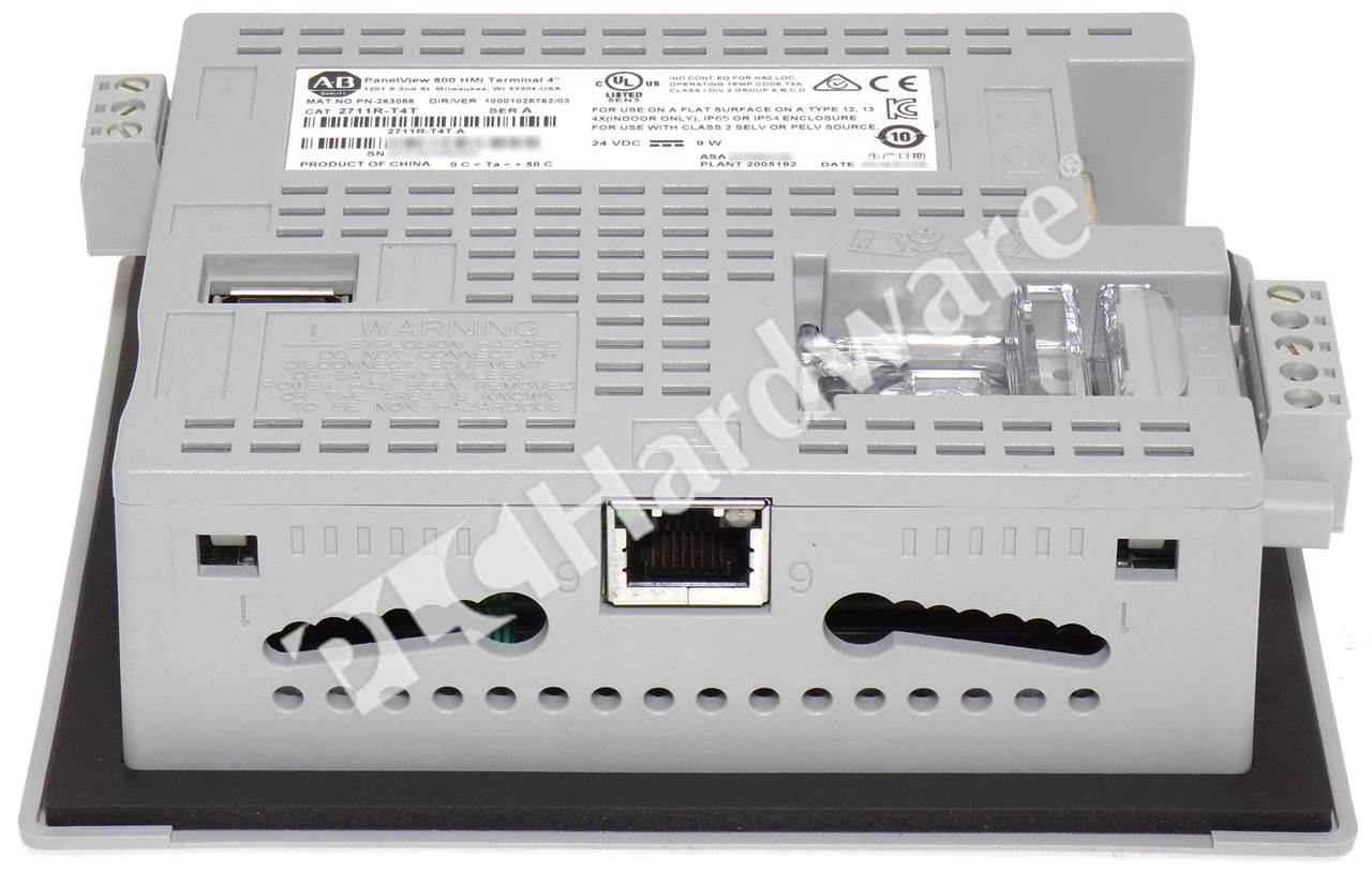 PLC Hardware: Allen-Bradley 2711R-T4T PanelView 800 Color Touch