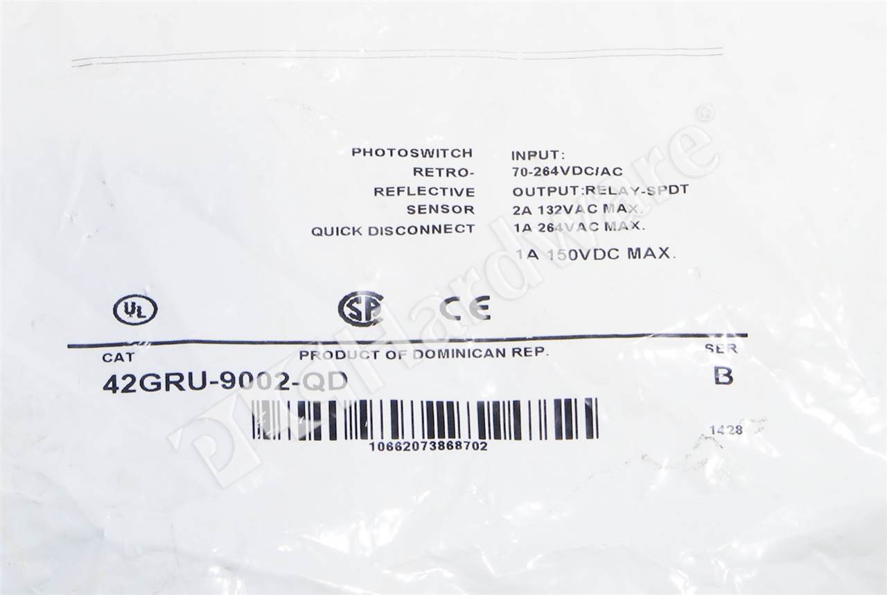 PLC Hardware - Allen Bradley 42GRU-9002-QD Series B, Surplus Sealed Pre ...