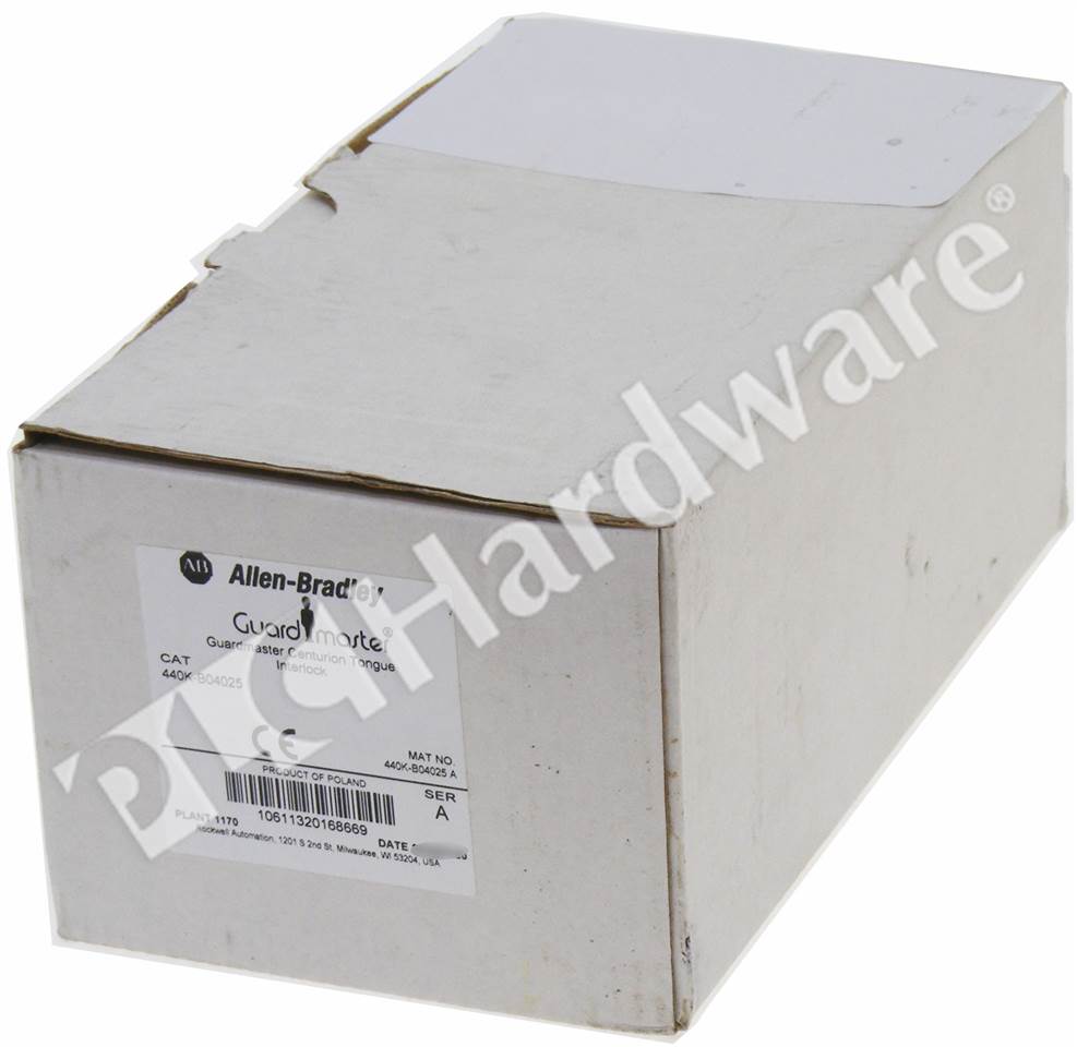 PLC Hardware: Allen-Bradley 440K-B04025 Interlock Switch, 2 N.C. / 1 N.O.