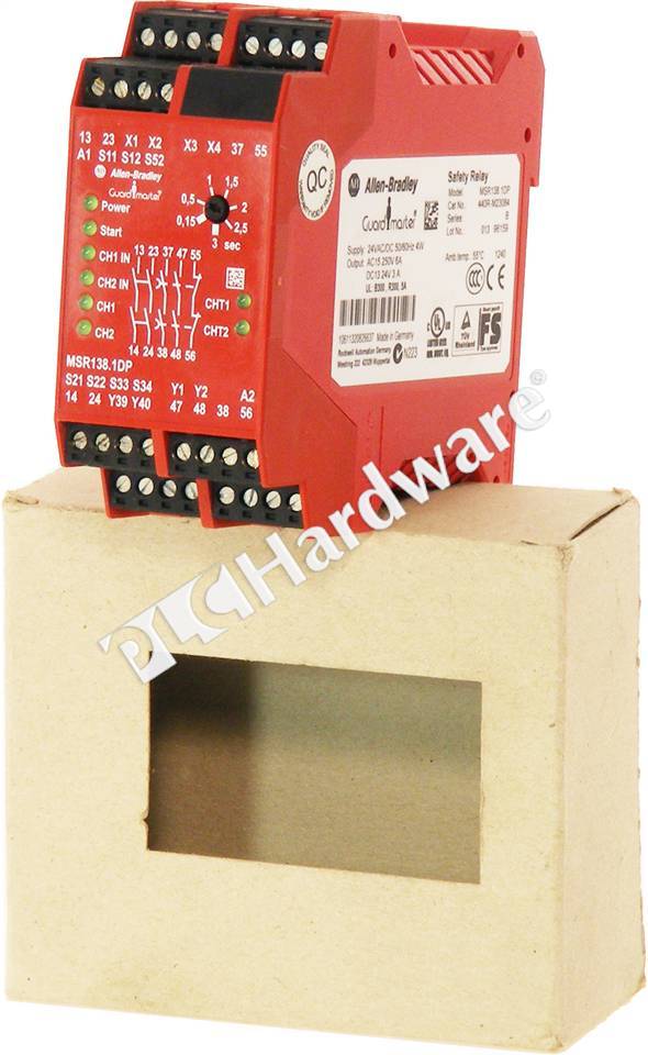 PLC Hardware: Allen-Bradley 440R-M23084 Safety Relay MSR138.1DP Minotaur