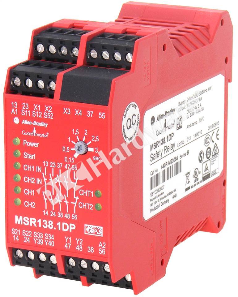 PLC Hardware: Allen-Bradley 440R-M23084 Safety Relay MSR138.1DP Minotaur