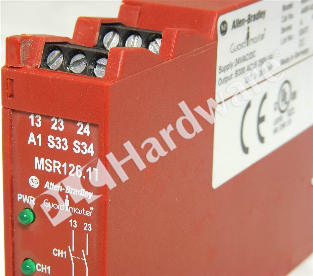 PLC Hardware: Allen-Bradley 440R-N23114 Monitoring Safety Relay MSR126.1T