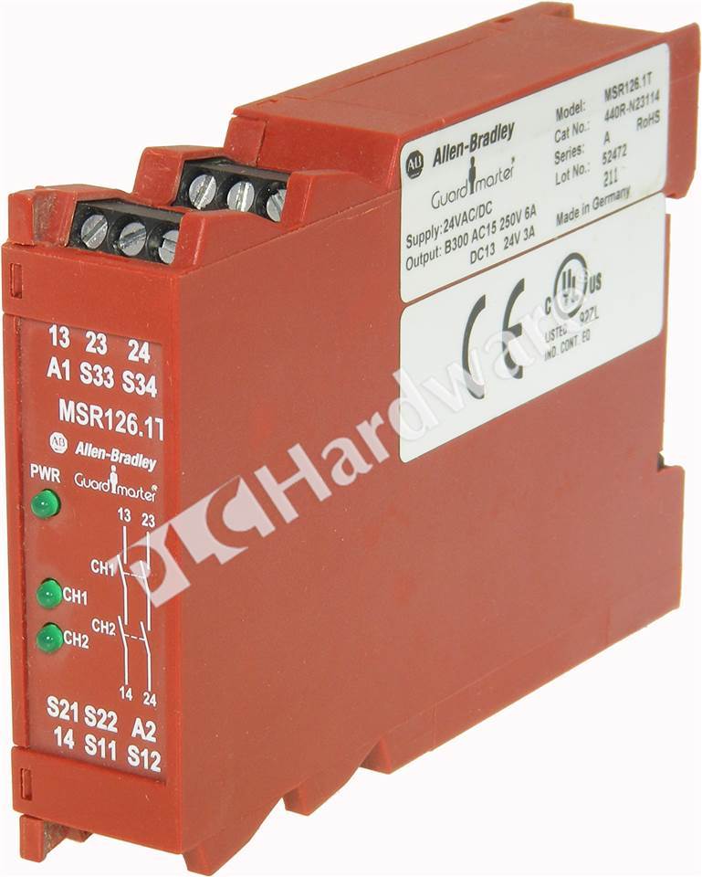 PLC Hardware AllenBradley 440RN23114 Monitoring Safety Relay MSR126.1T