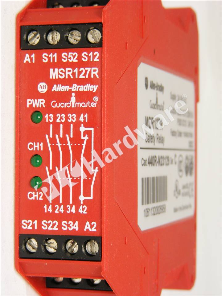 PLC Hardware: Allen-Bradley 440R-N23129 Monitoring Safety Relay MSR127R