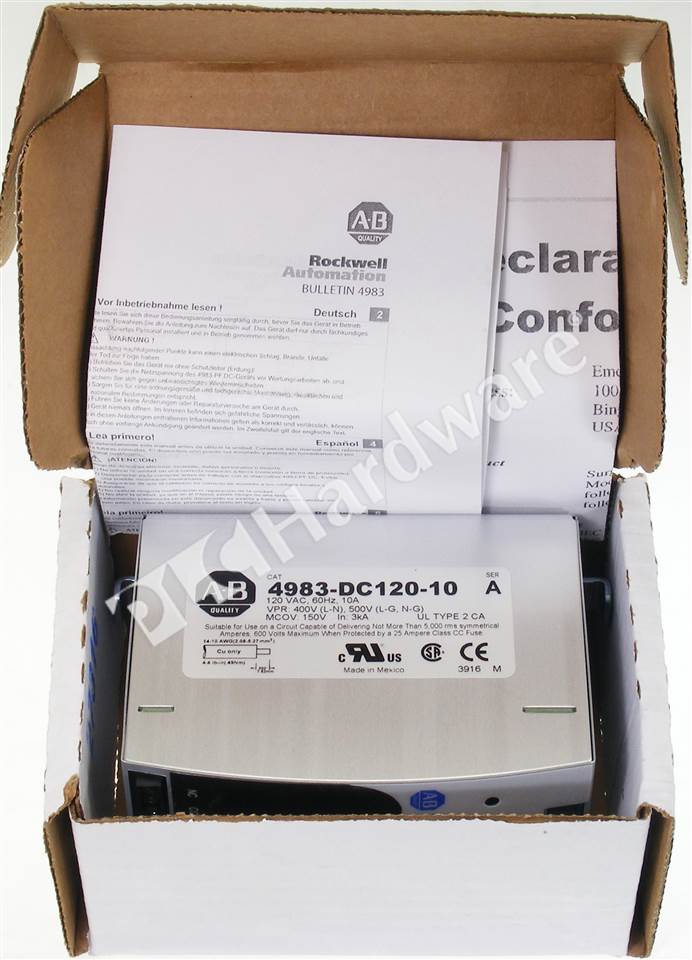 PLC Hardware: Allen-Bradley 4983-DC120-10 Filter/Surge Protective ...