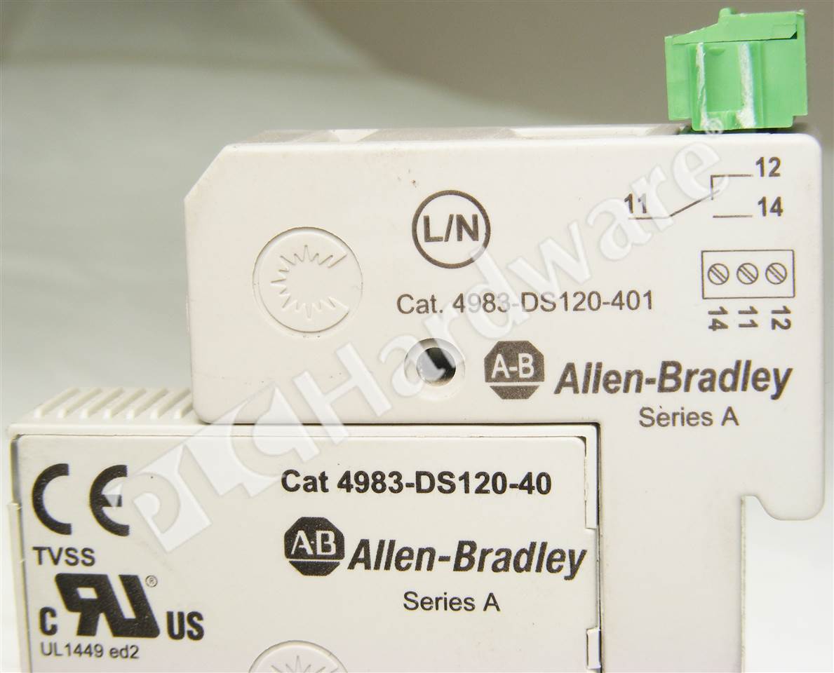 PLC Hardware: Allen-Bradley 4983-DS120-401 Surge Protector, 120V, 1P, 40kA