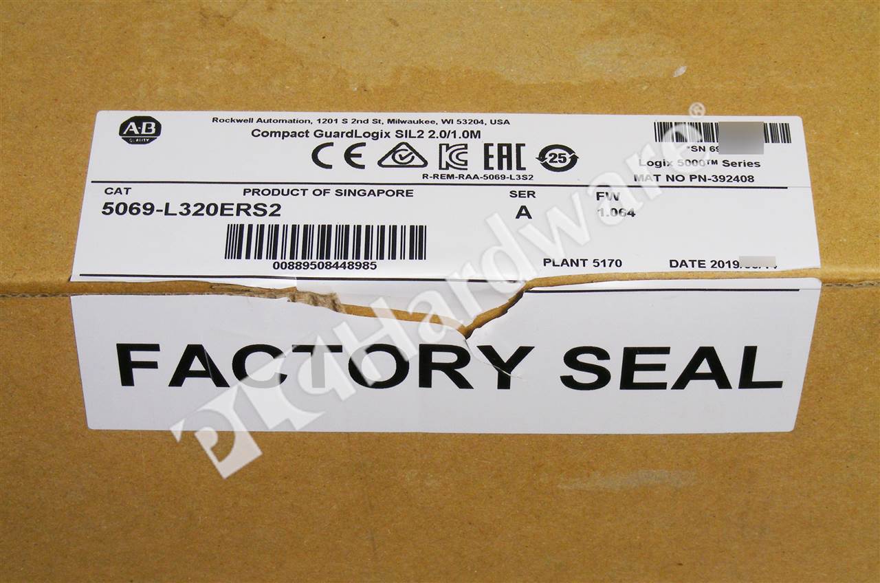 PLC Hardware - Allen Bradley 5069-L320ERS2 Series A, Surplus Open Pre-owned