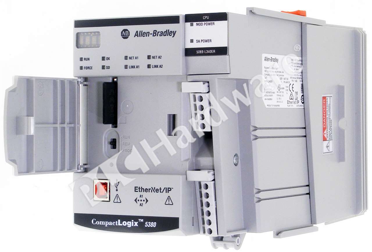 Allen Bradley 5069-L340ER /A CompactLogix 5380 Controller 4MB 31-I/O's ...