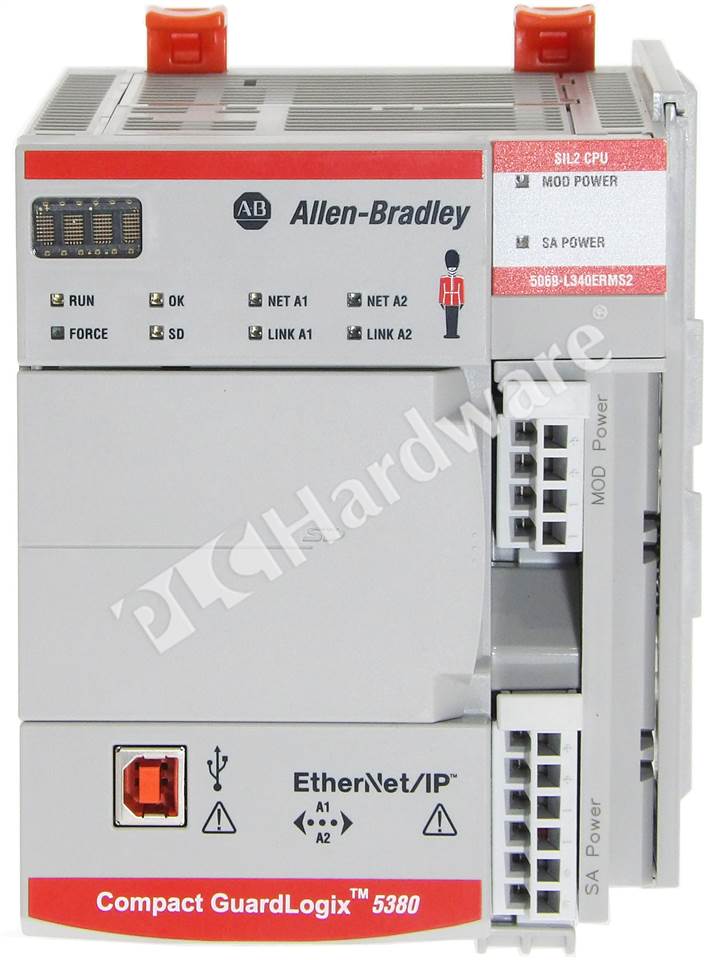 PLC Hardware: Allen-Bradley 5069-L340ERMS2 GuardLogix 5380 Safety ...