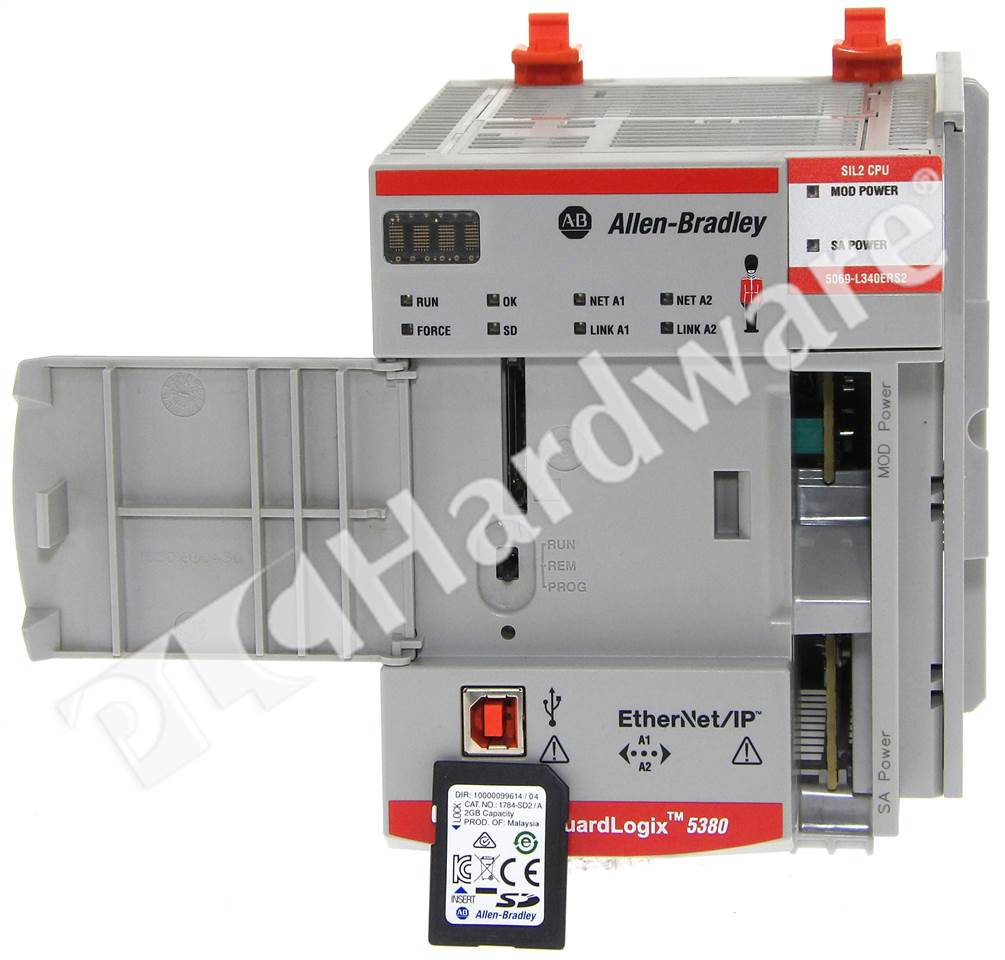 PLC Hardware: Allen-Bradley 5069-L340ERS2 GuardLogix 5380 Safety Controller