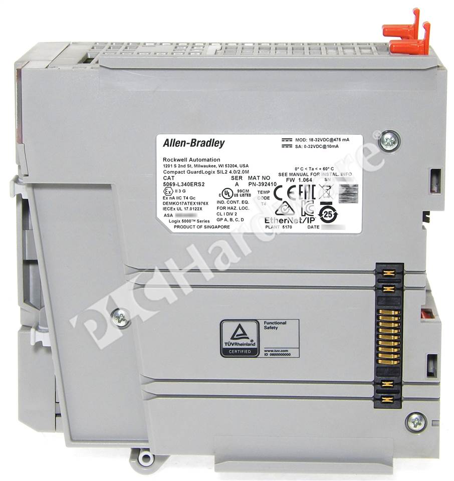 PLC Hardware: Allen-Bradley 5069-L340ERS2 GuardLogix 5380 Safety Controller