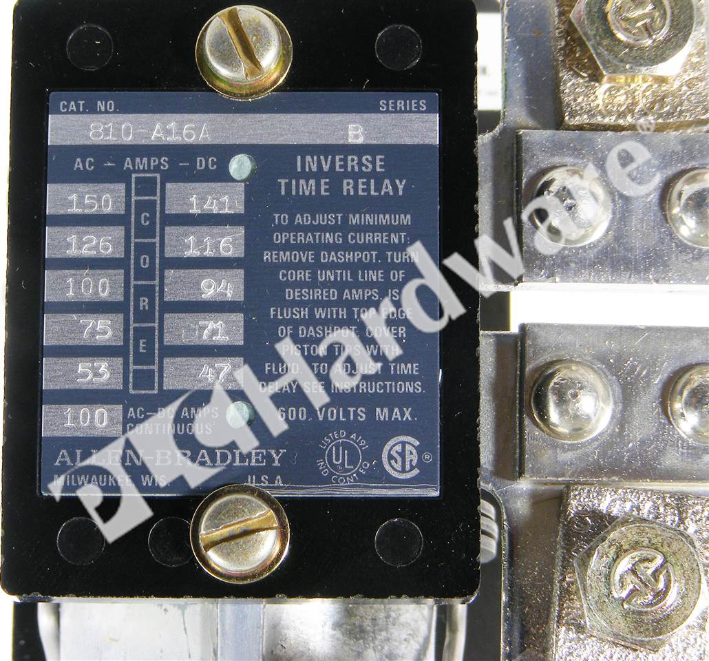 PLC Hardware - Allen Bradley 810-A16A Series B, Used In PLCH Packaging