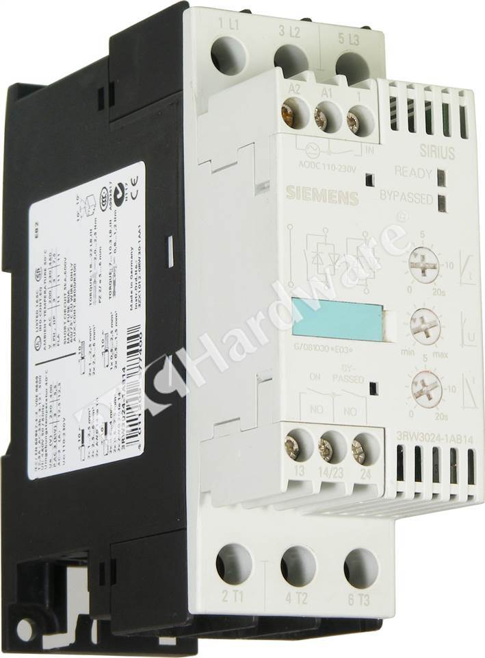 PLC Hardware: Siemens 3RW3024-1AB14 SIRIUS Cushioned Starter, Size