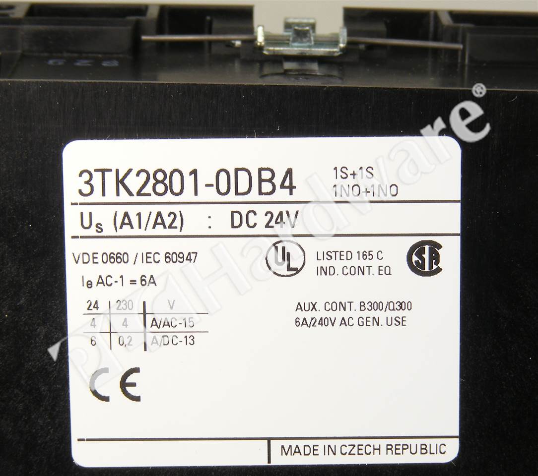 PLC Hardware - Siemens 3TK2801-0DB4, Used PLCH Packaging