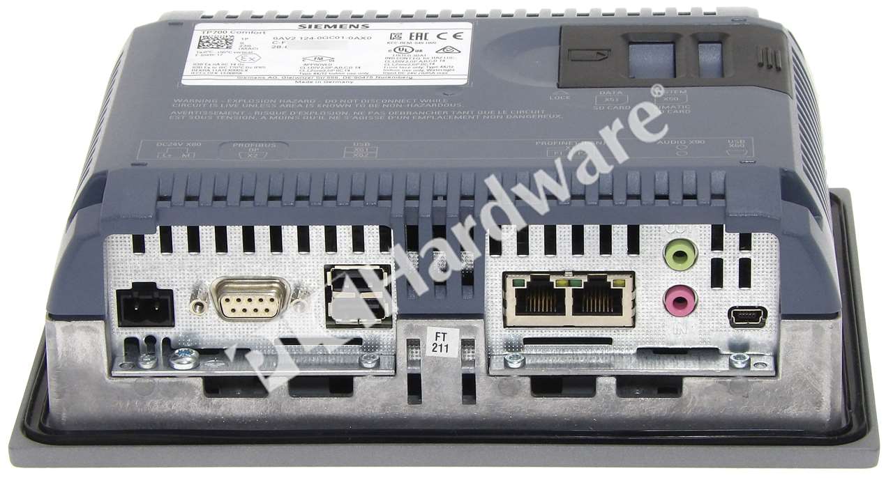 PLC Hardware: Siemens 6AV2124-0GC01-0AX0 SIMATIC TP700 Comfort