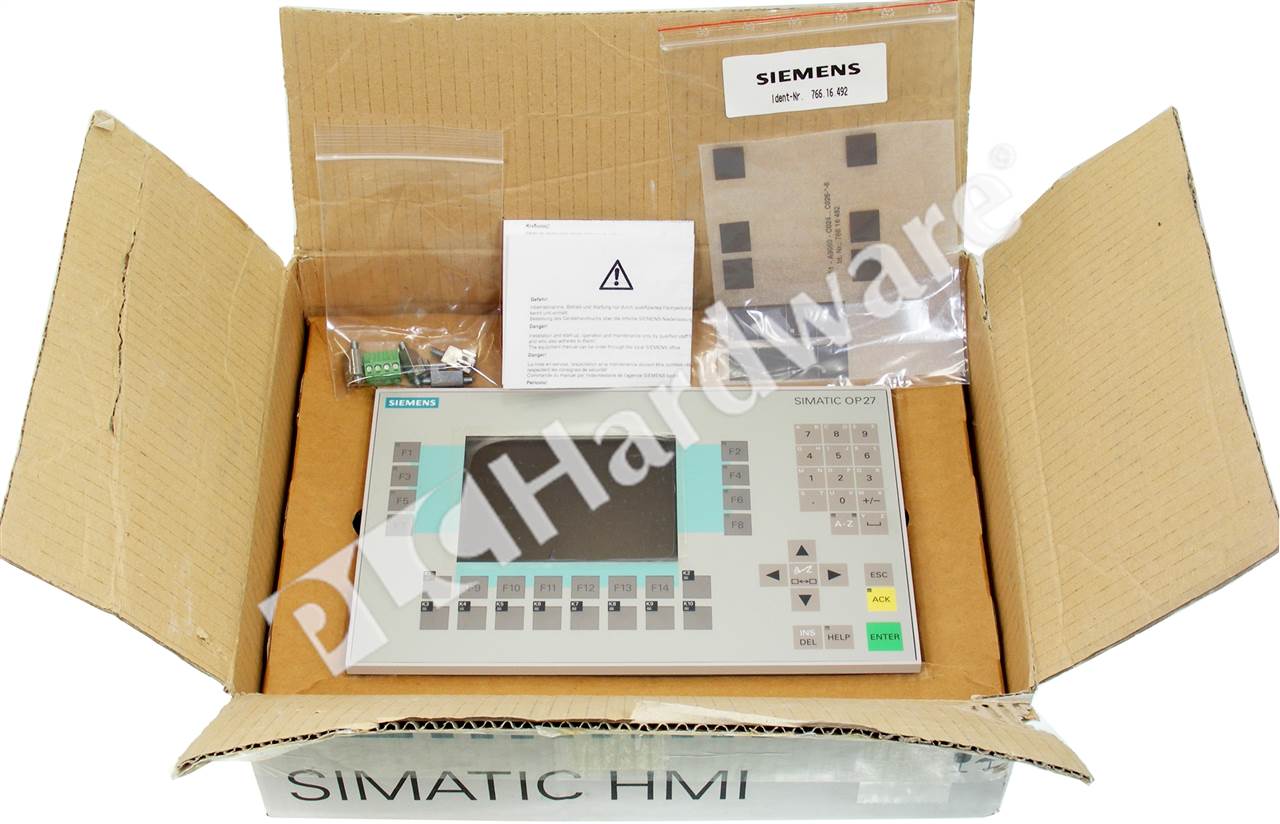 PLC Hardware: Siemens 6AV3627-1LK00-1AX0 SIMATIC OP27 Color Keypad