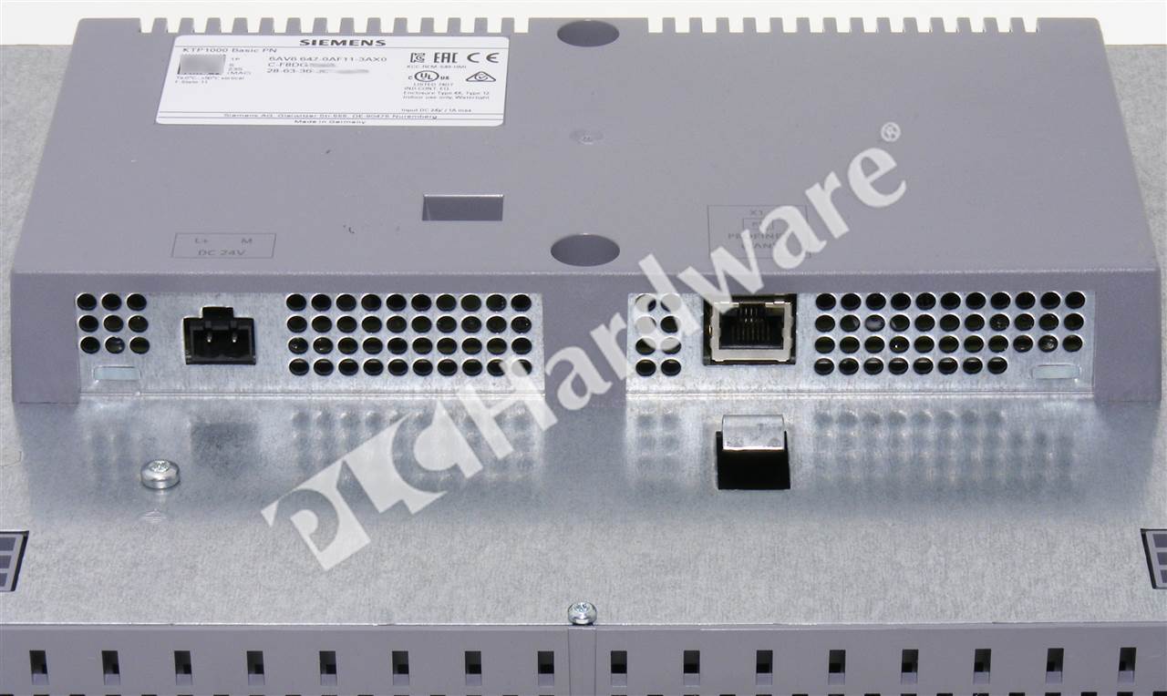 PLC Hardware: Siemens 6AV6647-0AF11-3AX0 SIMATIC KTP 1000 PN Basic