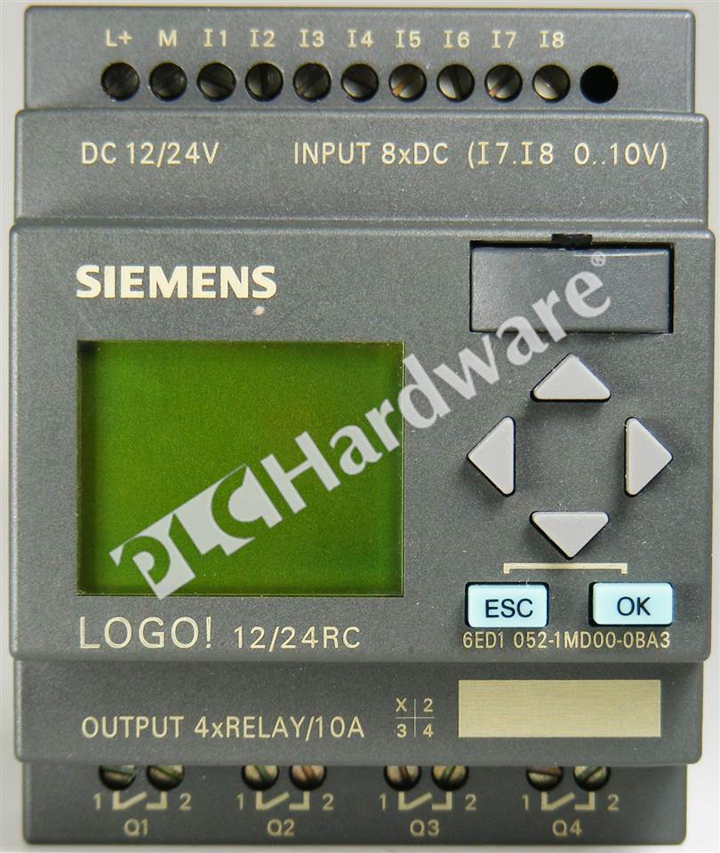 PLC Hardware: Siemens 6ED1052-1MD00-0BA3 LOGO! 12/24RC Logic Module ...