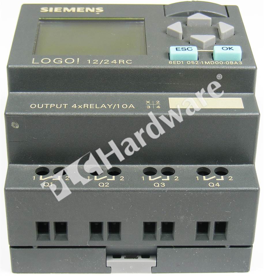 PLC Hardware: Siemens 6ED1052-1MD00-0BA3 LOGO! 12/24RC Logic Module ...