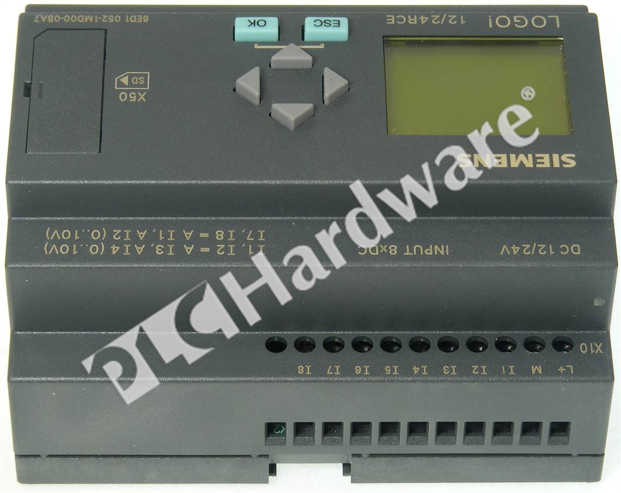 PLC Hardware: Siemens 6ED1052-1MD00-0BA7 LOGO! 12/24RCE Logic