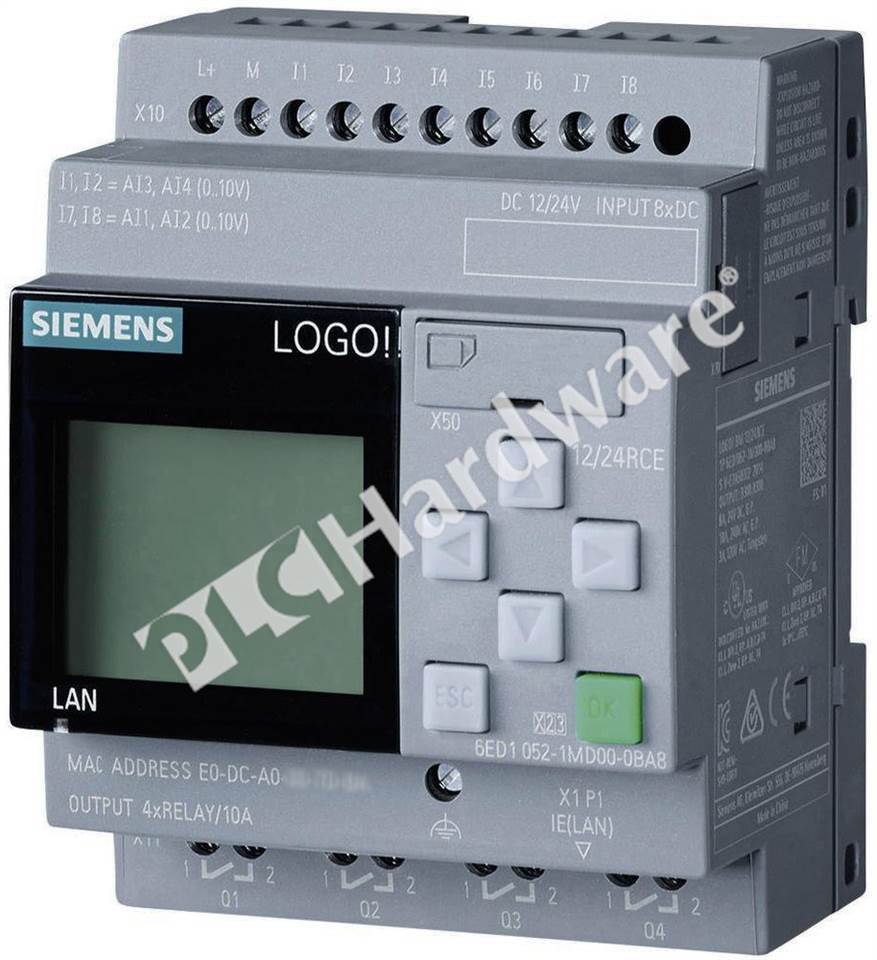 PLC Hardware: Siemens 6ED1052-1MD00-0BA8 LOGO! 12/24RCE Logic Module ...