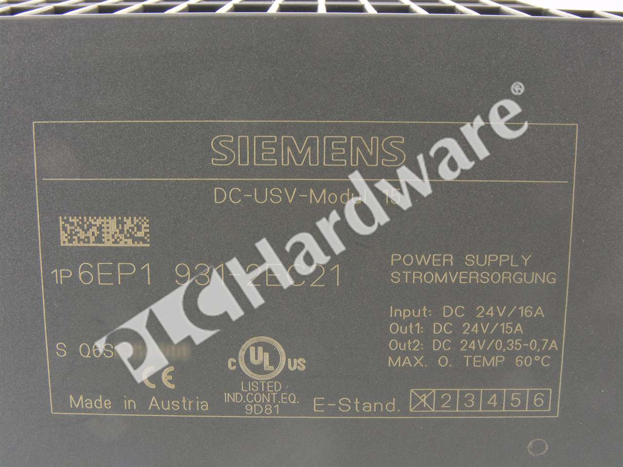 PLC Hardware - Siemens 6EP1931-2EC21, Used PLCH Packaging